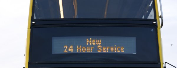 Image of front of bus 