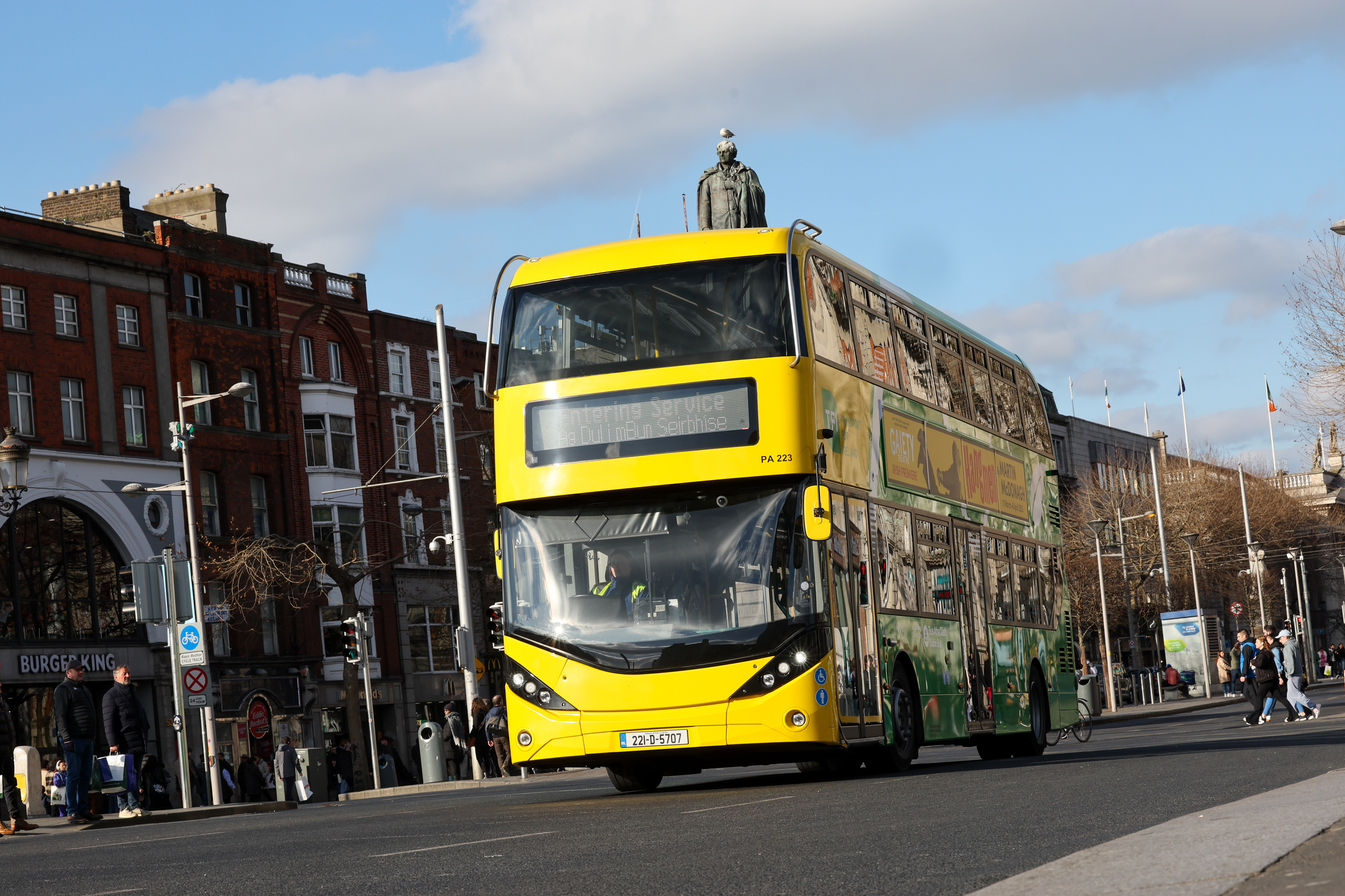 Bus driving in City Centre