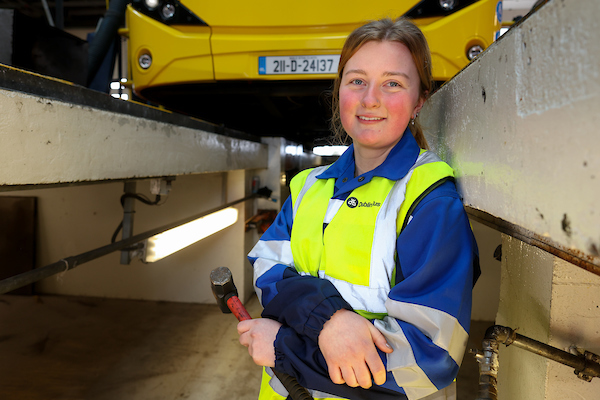 Mechanic in Bus Depot