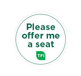Please offer me a seat and TFI logo Please offer me a seat and TFI logo