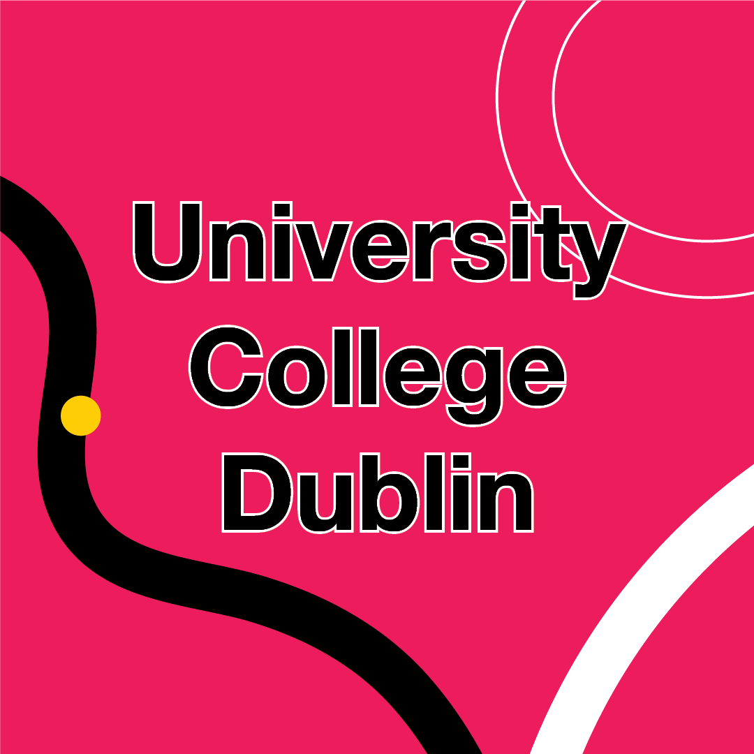pink image with text that reads 'university college dublin'
